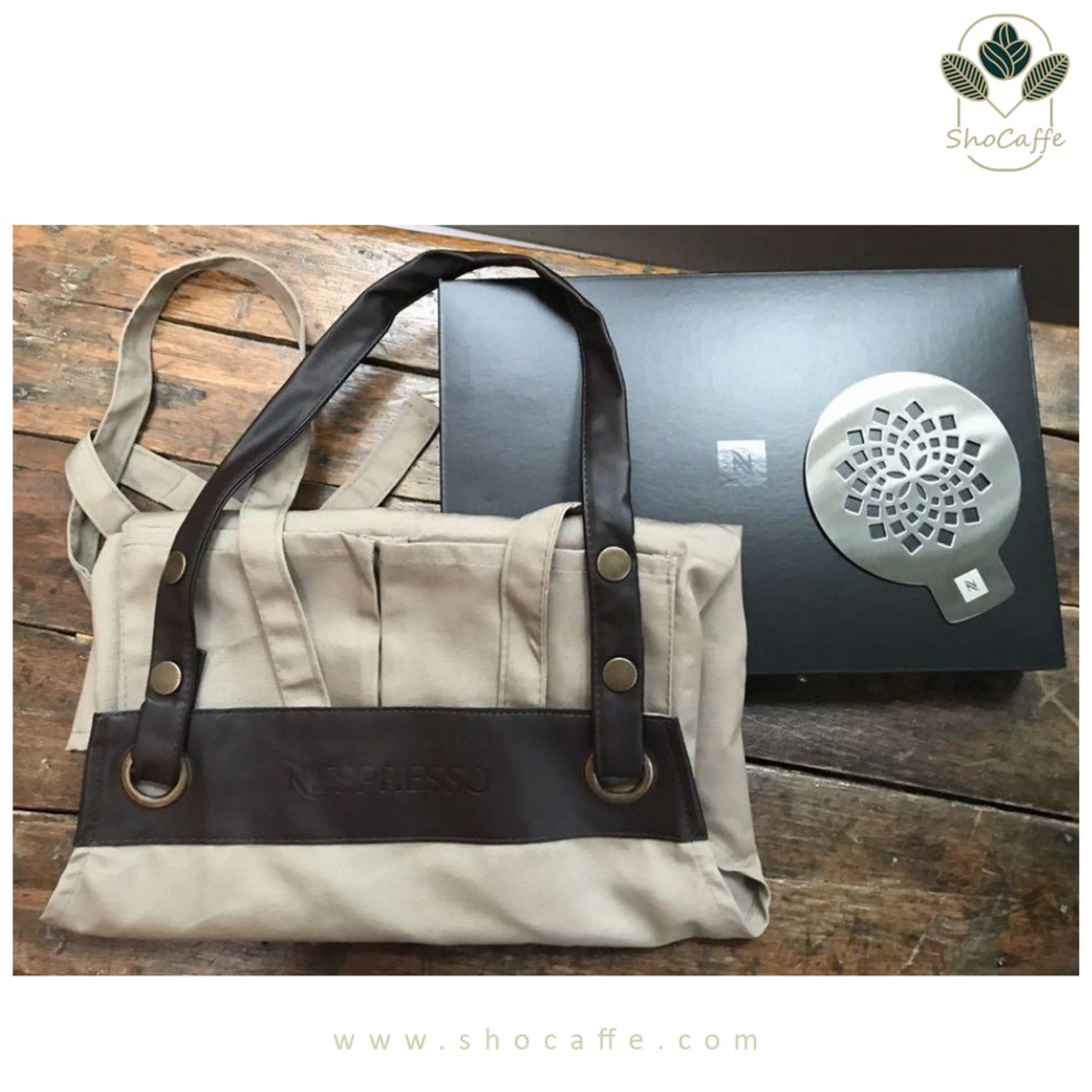 پیشبند و شابلون باریستا نسپرسو Barista Apron And Stencil پیشبند و شابلون باریستا نسپرسو Barista Apron And Stencil -از کشور سوئیس